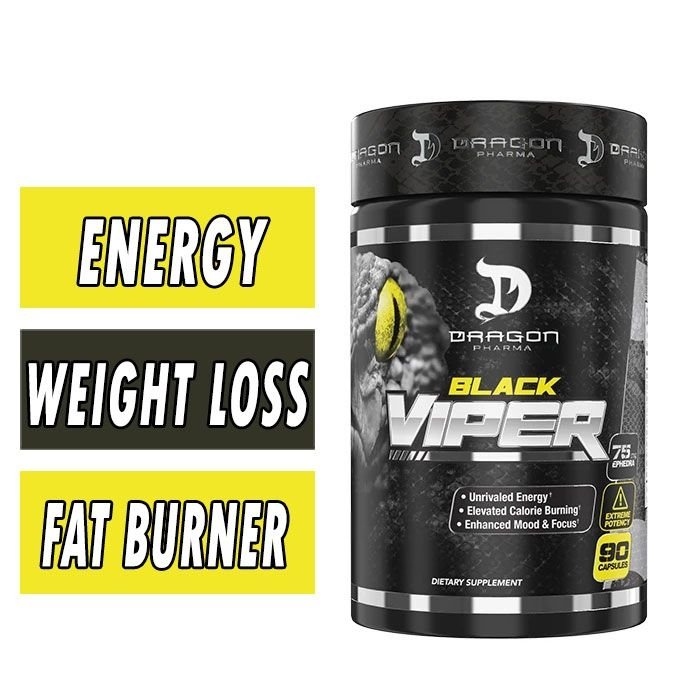 Dragon Pharma Black Viper Fat Burner 90 Capsules– Ultimate Supps | USA ...