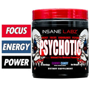 Insane Labz - Psychotic Pre Workout - w/ AMPiberry (35 Servings)